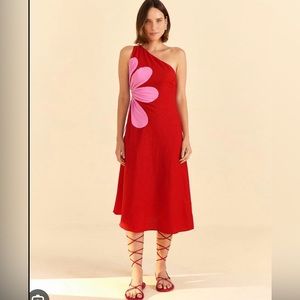 Farm Rio One Shoulder Dress - New With Tags